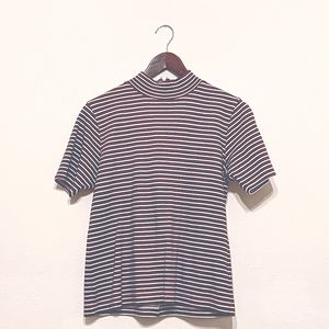 Jones New York Sport Brown striped shirt